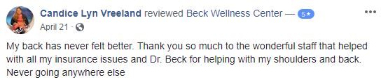 Beck Wellness Center in Toms River NJ Patient Testimonial
